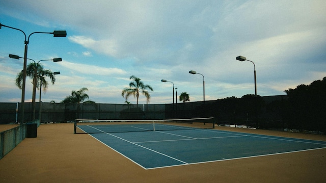 view of tennis court