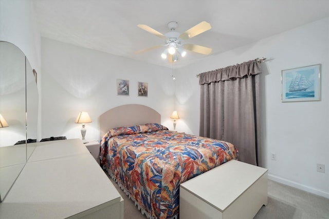 324 NE Gladiola Ave, Port Saint Lucie, FL 34983 - carpeted bedroom featuring ceiling fan
