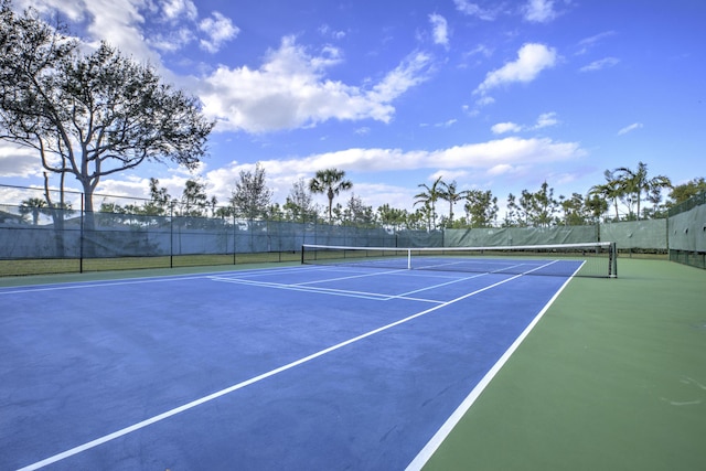 view of sport court