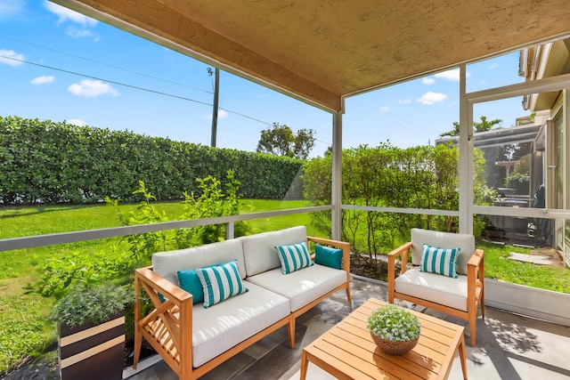 view of sunroom / solarium