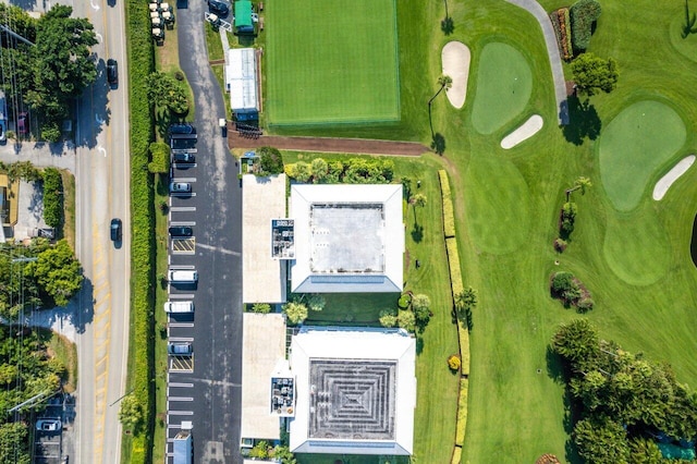 bird's eye view featuring view of golf course