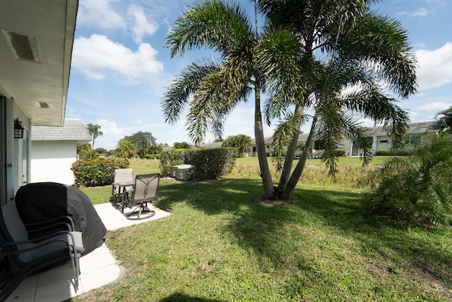 view of yard with a patio