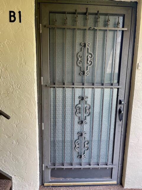 details featuring stucco siding