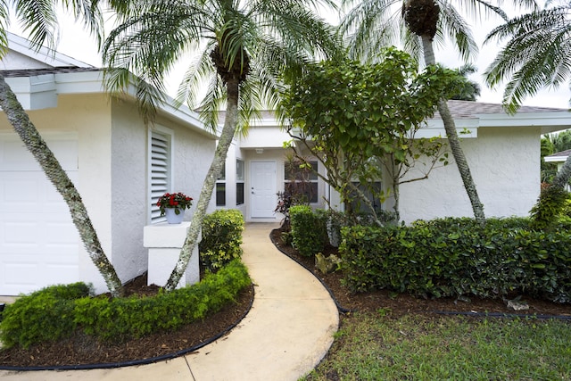 exterior space featuring stucco siding