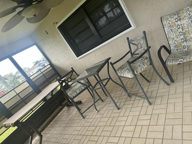 3482 Amalfi Dr, West Palm Beach, FL 33417 - exterior space featuring a ceiling fan