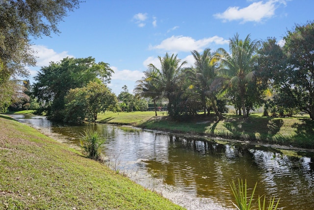 view of water feature