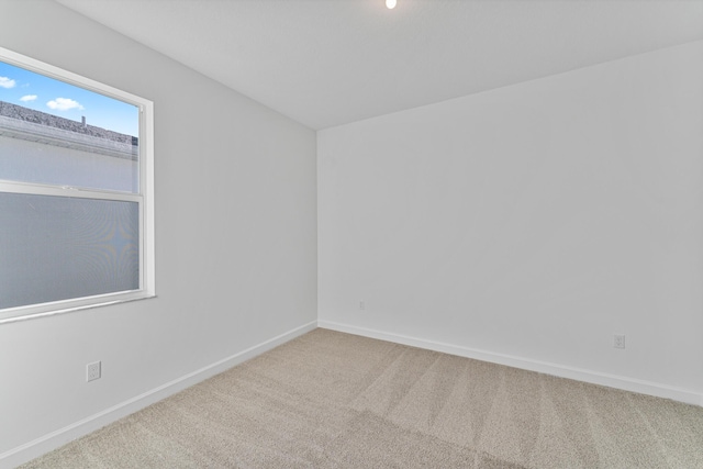 spare room featuring carpet flooring