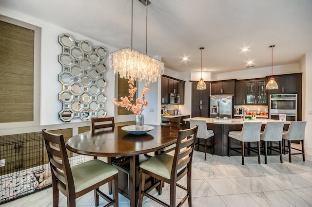 view of dining area