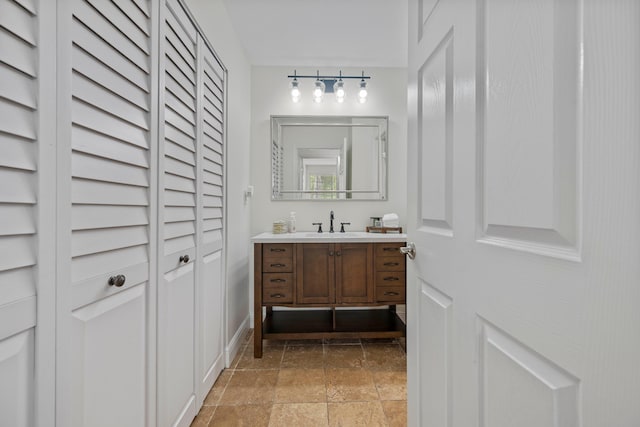 bathroom featuring vanity