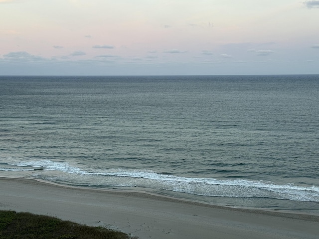 water view with a view of the beach