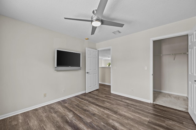 3036 Calle Valencia, West Palm Beach, FL 33409 - unfurnished bedroom featuring dark wood-style floors, a closet, visible vents, and baseboards