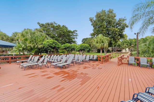 view of wooden terrace