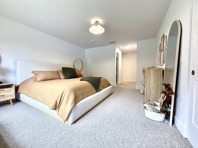 bedroom with carpet floors