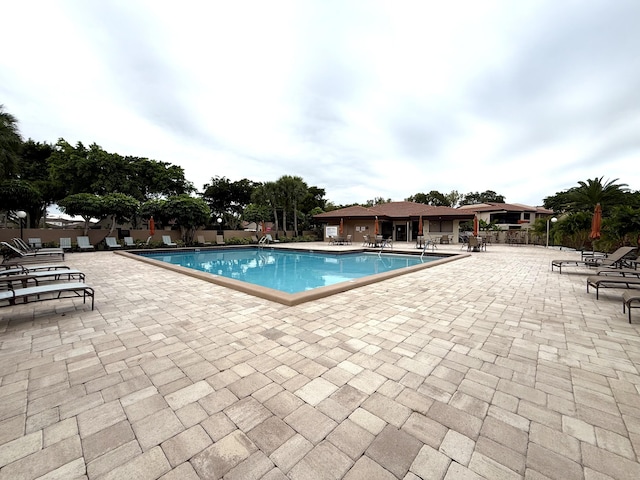 view of pool with a patio