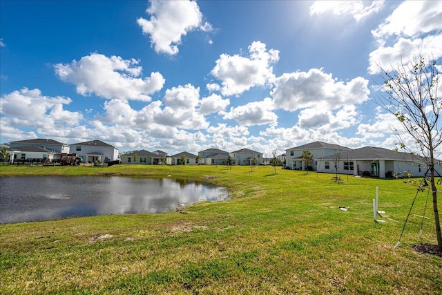 property view of water featuring a residential view