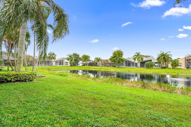 7357 Marbella Echo Dr, Delray Beach, FL 33446 - view of yard featuring a water view