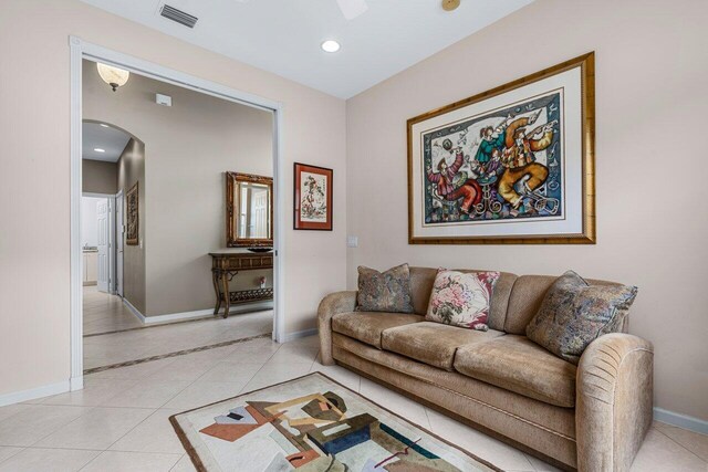 7357 Marbella Echo Dr, Delray Beach, FL 33446 - view of tiled living room