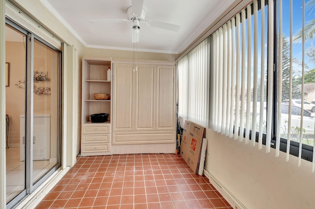 unfurnished sunroom featuring plenty of natural light