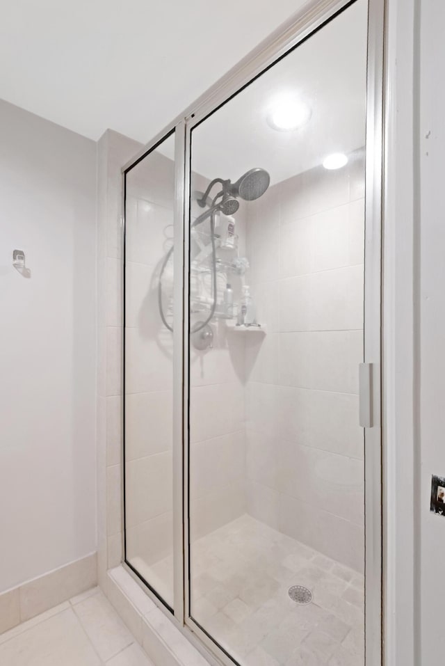 15334 Strathearn Dr Unit 12104, Delray Beach, FL 33446 - full bathroom featuring a stall shower and tile patterned flooring