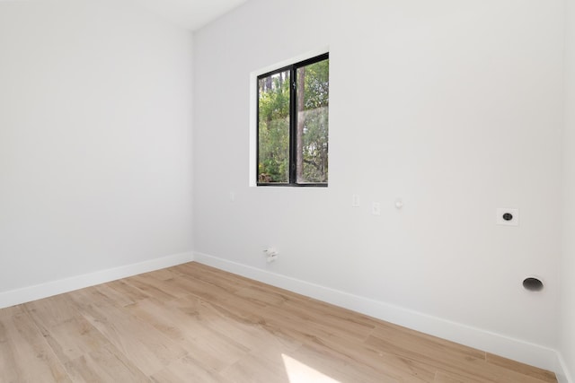 empty room featuring light hardwood / wood-style floors