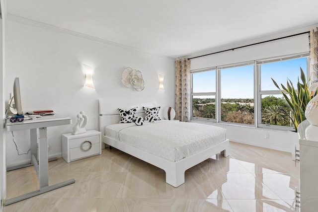 875 E Camino Real Unit 7E, Boca Raton, FL 33432 - bedroom with crown molding