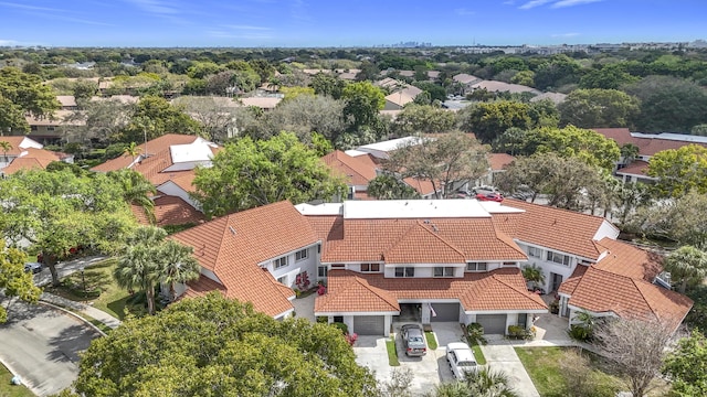 drone / aerial view featuring a residential view