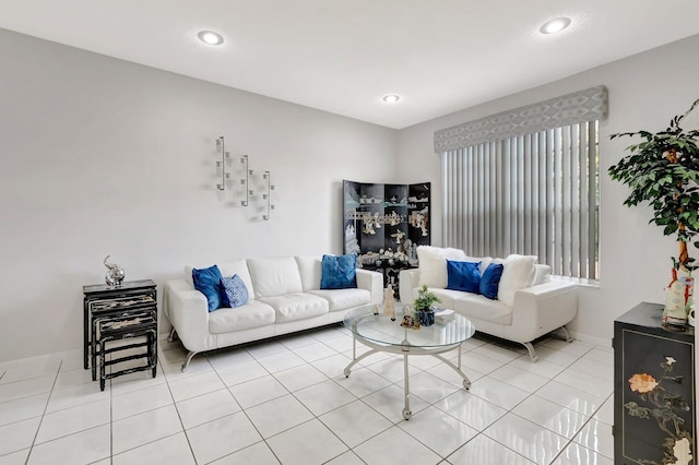 9602 Fox Trot Ln, Boca Raton, FL 33496 - living room featuring light tile patterned floors