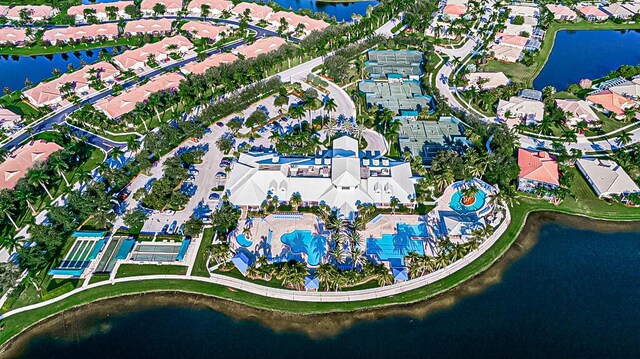 9765 Bowline Dr Unit 201, West Palm Beach, FL 33411 - drone / aerial view with a water view