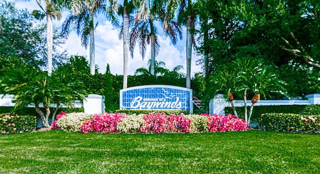 9765 Bowline Dr Unit 201, West Palm Beach, FL 33411 - community / neighborhood sign featuring a lawn