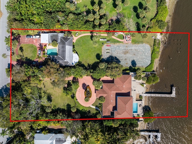 birds eye view of property