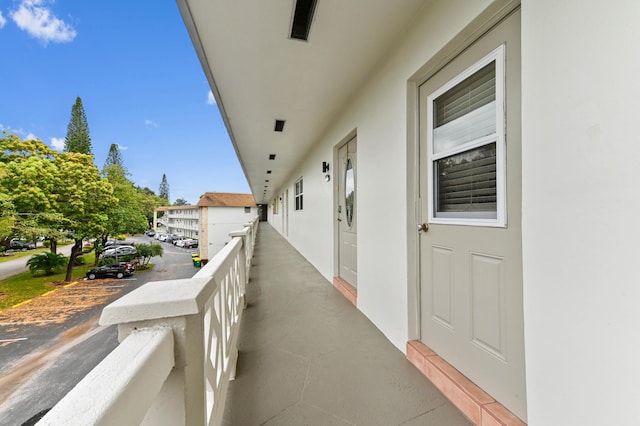 view of balcony