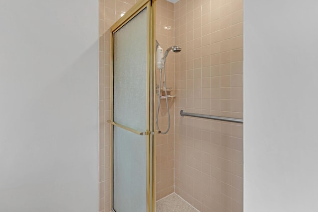 full bathroom with a shower stall