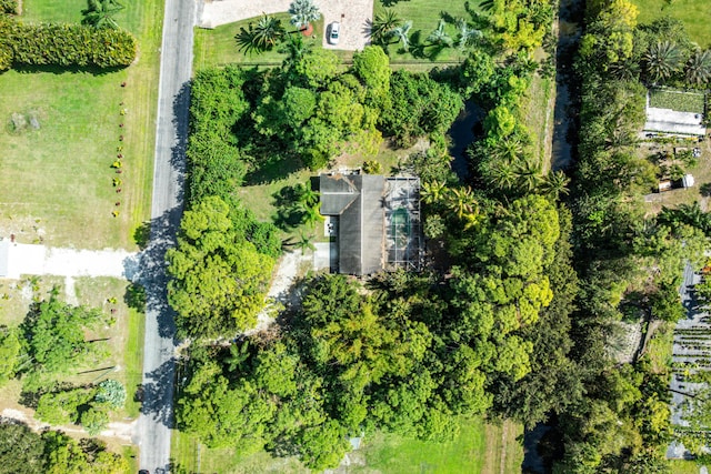 bird's eye view featuring a rural view