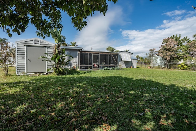 306 Fernandina St, Fort Pierce, FL 34949 - view of yard featuring a sunroom