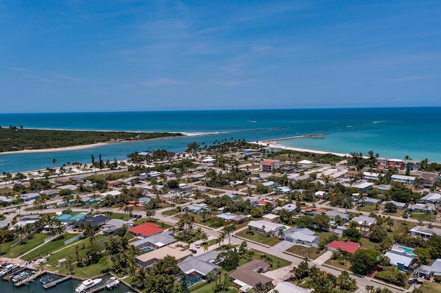 306 Fernandina St, Fort Pierce, FL 34949 - aerial view of residential area featuring a large body of water