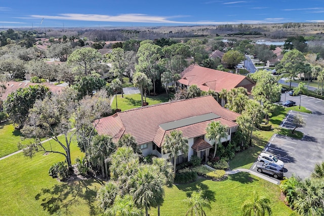 bird's eye view with a residential view