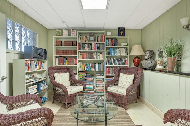 5600 N Flagler Dr Unit 1605, West Palm Beach, FL 33407 - sitting room with a drop ceiling