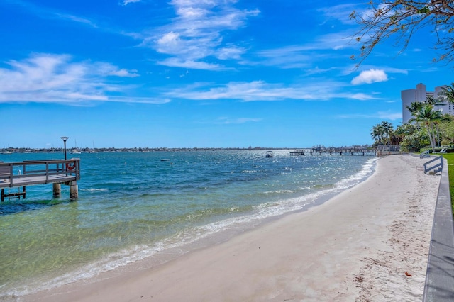 5600 N Flagler Dr Unit 1605, West Palm Beach, FL 33407 - view of water feature featuring a beach view