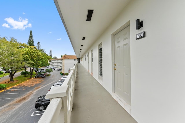 view of balcony