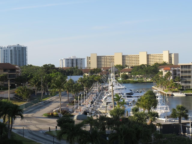 water view featuring nearby urban area