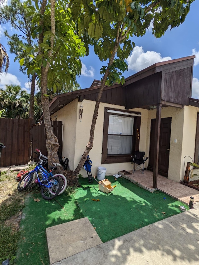 exterior space with a patio area