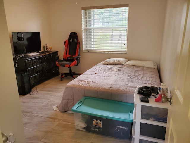 view of tiled bedroom