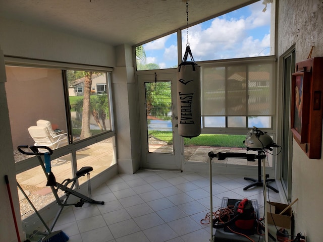 view of sunroom / solarium