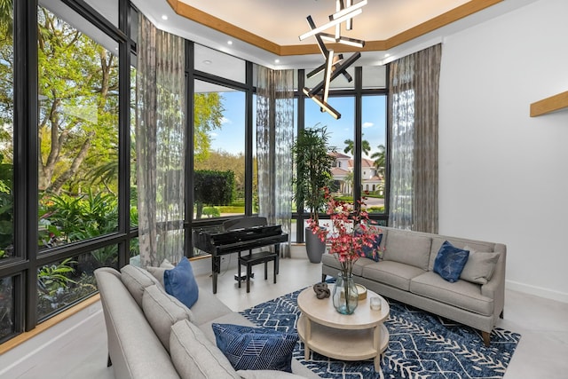sunroom / solarium with plenty of natural light