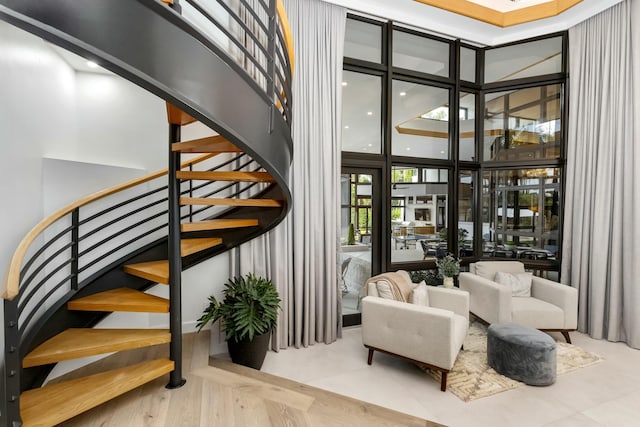 interior space featuring stairs