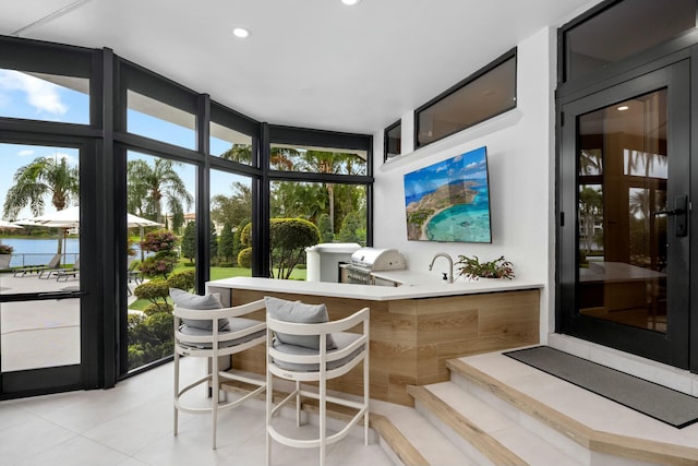 view of sunroom