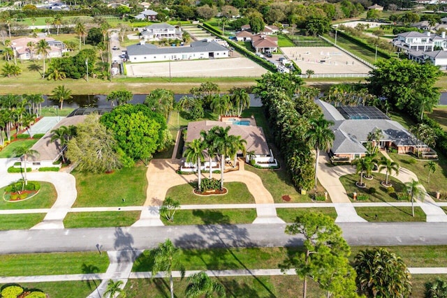 birds eye view of property featuring a residential view