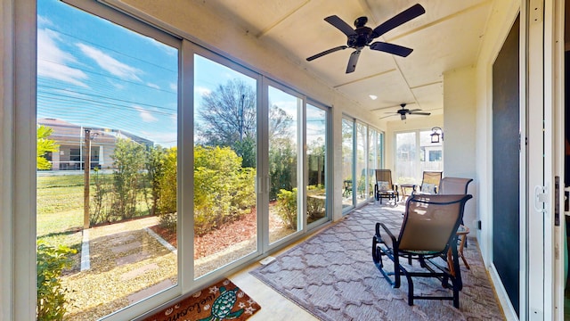 view of sunroom / solarium