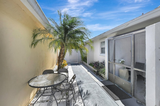 view of patio / terrace with fence