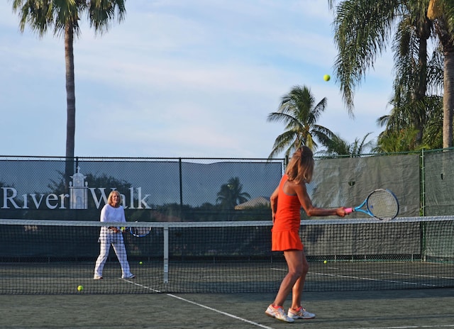 view of sport court